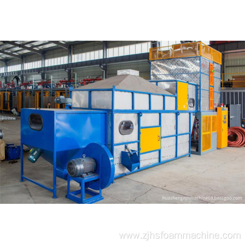 eps polystyrene beads foaming machine